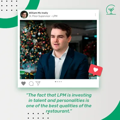 The fact that LPM is investing in talent and personalities is one of the best qualities of the restaurant.